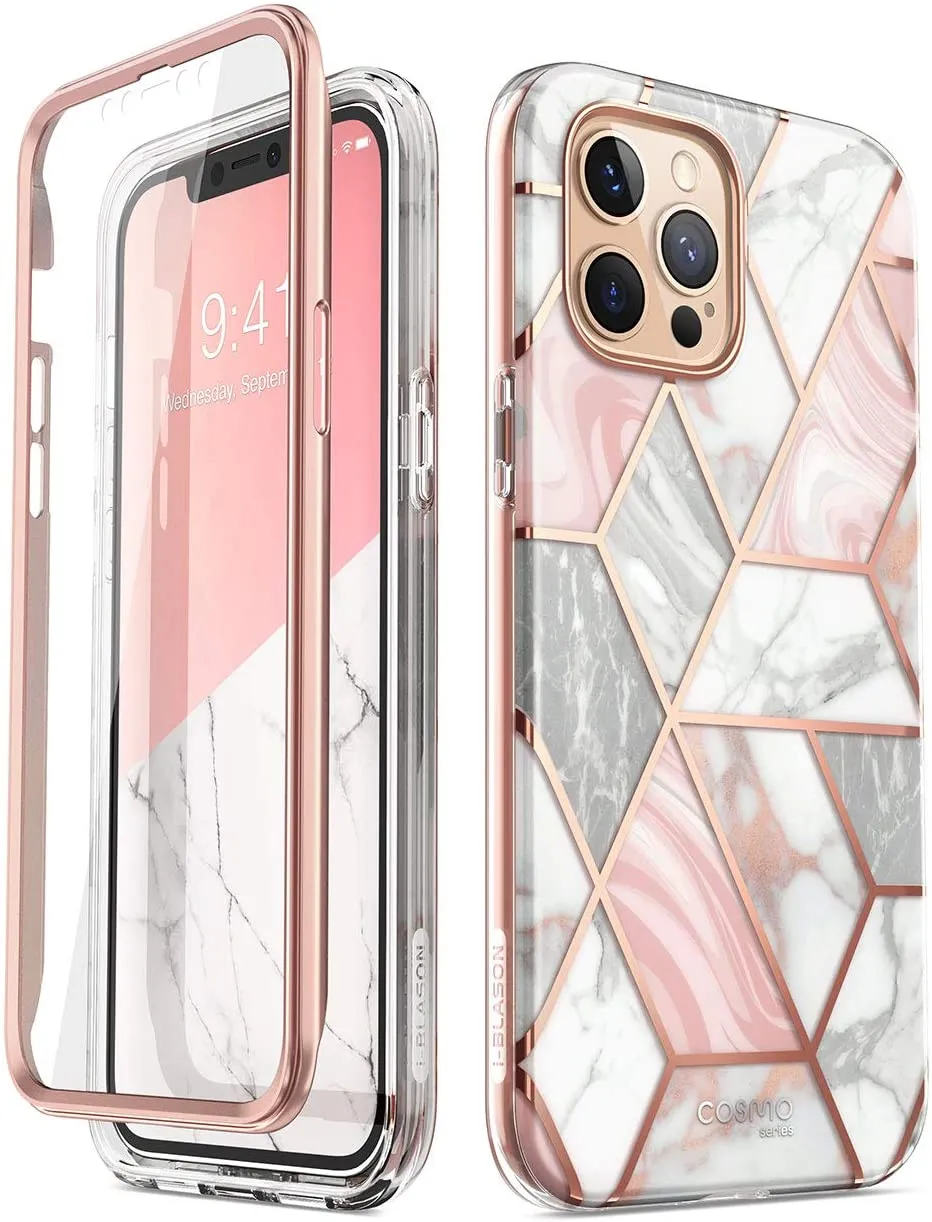 iPhone 13 Pro Max Slim Full-Body Marble Stylish Protective Case