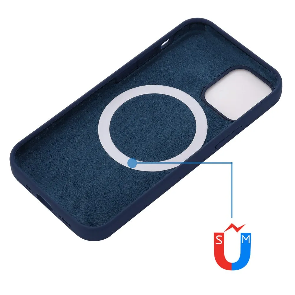 iPhone 15 MagSafe Silicone Case Sleeve - Dark blue