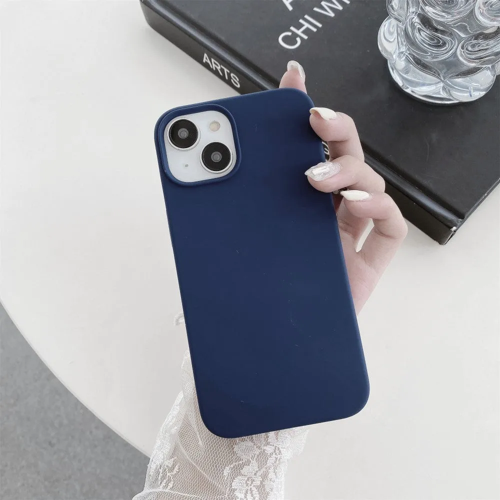 iPhone 15 Plus MagSafe Silicone Case Sleeve - Dark blue