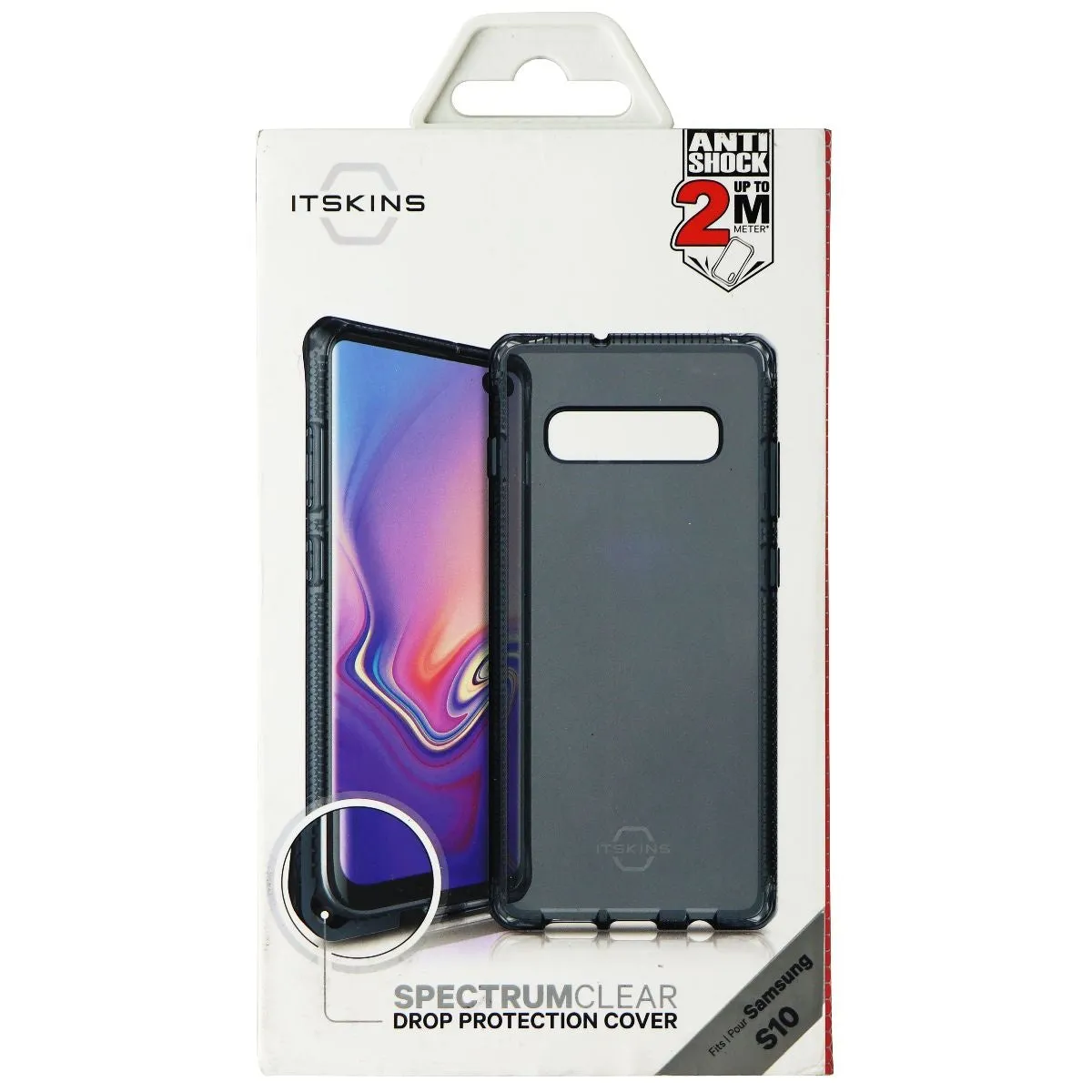 ITSKINS Spectrum Clear Protective Phone Case for Samsung Galaxy S10 - Black