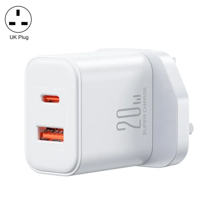 J0YROOM TCF05 20W Dual USB & USB-C Fast Charger