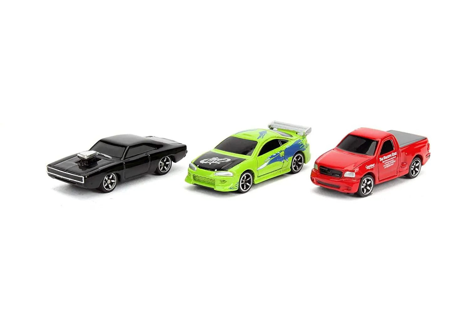 Jada NV-1 Fast & Furious - 3 Pack Diecast Cars - Dodge Charger, Mitsubishi Eclipse and Ford F-150 Car