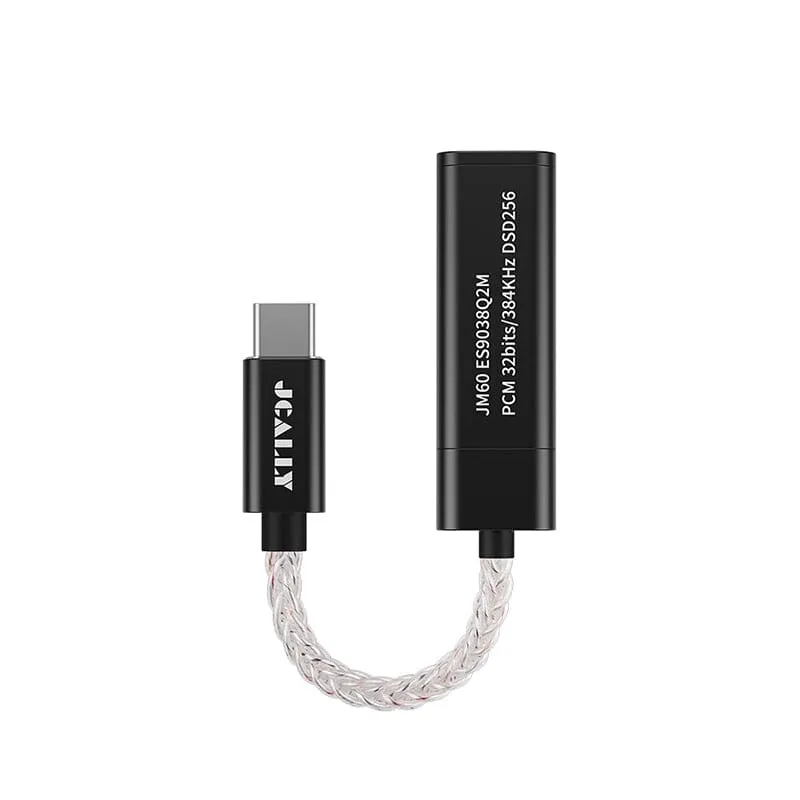 JCALLY JM60 JM60L USB AMP & DAC Type-C / Lightning To 3.5mm Adapter Cable