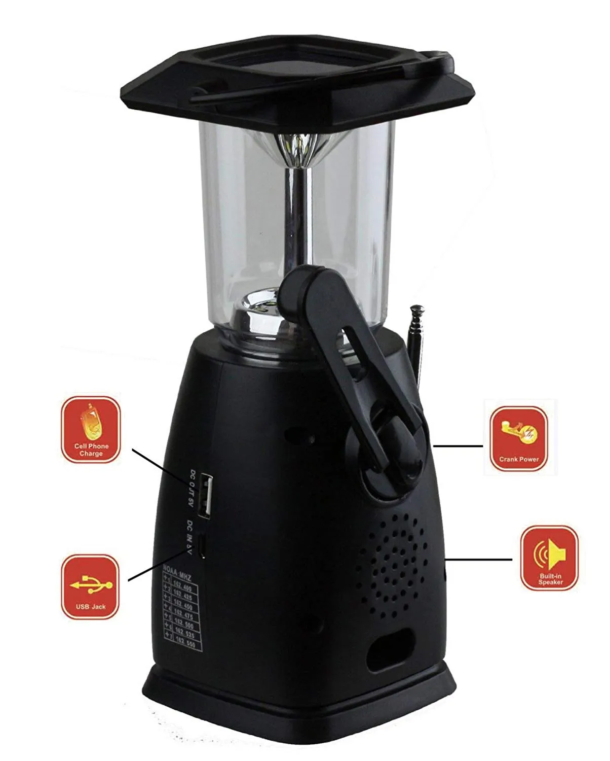 Kaito KA249W Multi-Functional 4-Way Powered LED Camping Lantern with Power Bank