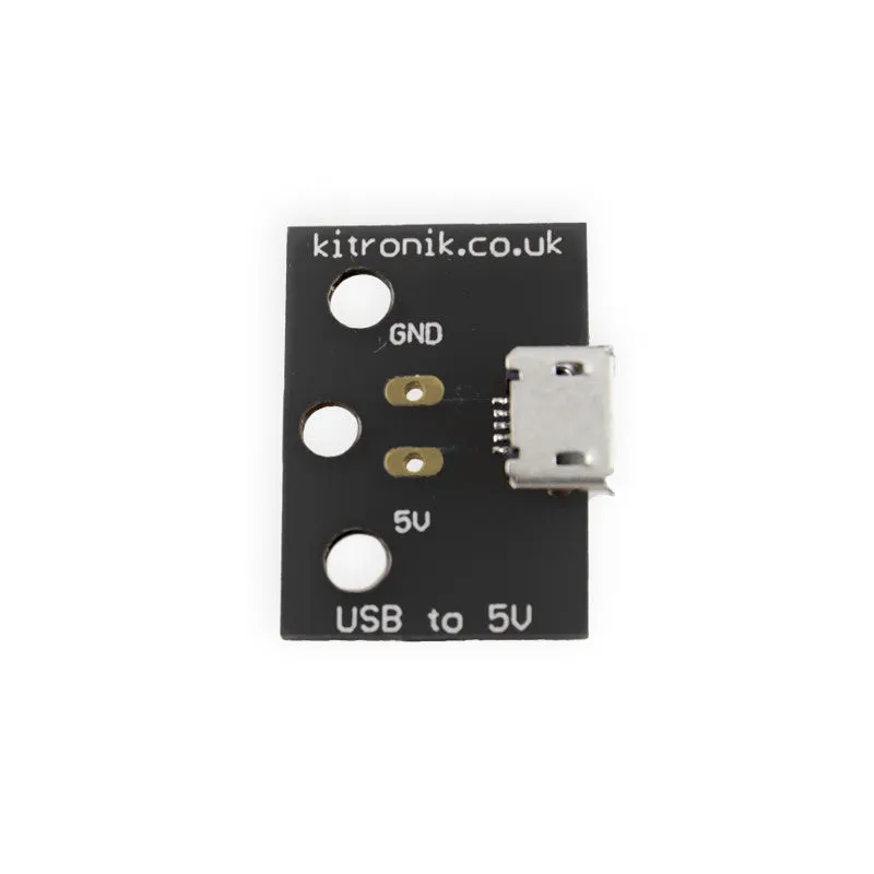 Kitronik Micro USB to 5V breakout