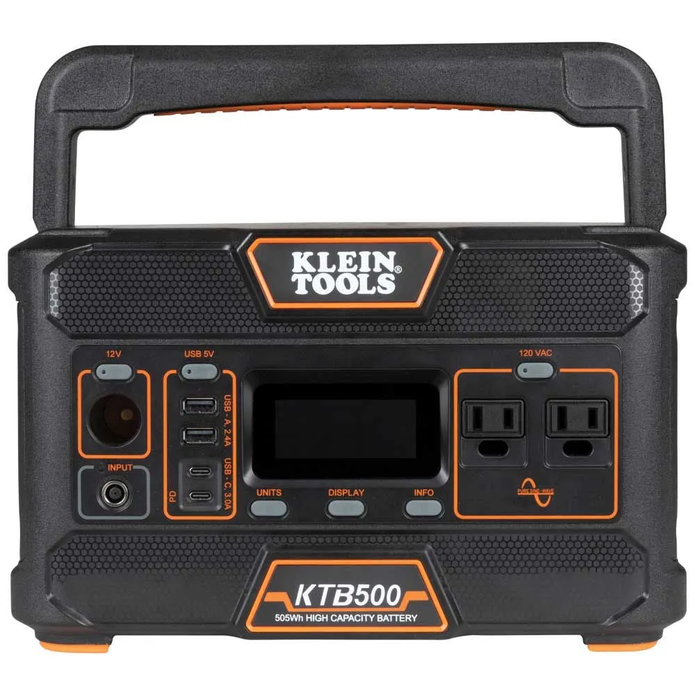 Klein KTB500 Portable Power Station, 500W