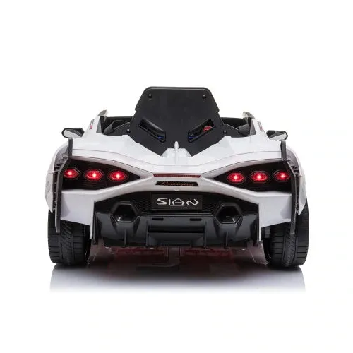 Lamborghini Sian 12V Ride on Car - 1 Seater - White