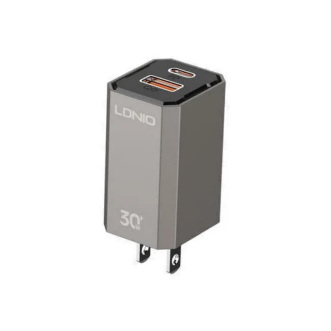 LDNIO A2527C 30W PD   QC3.0 Wall Charger – US with Type-C to Lightning Cable