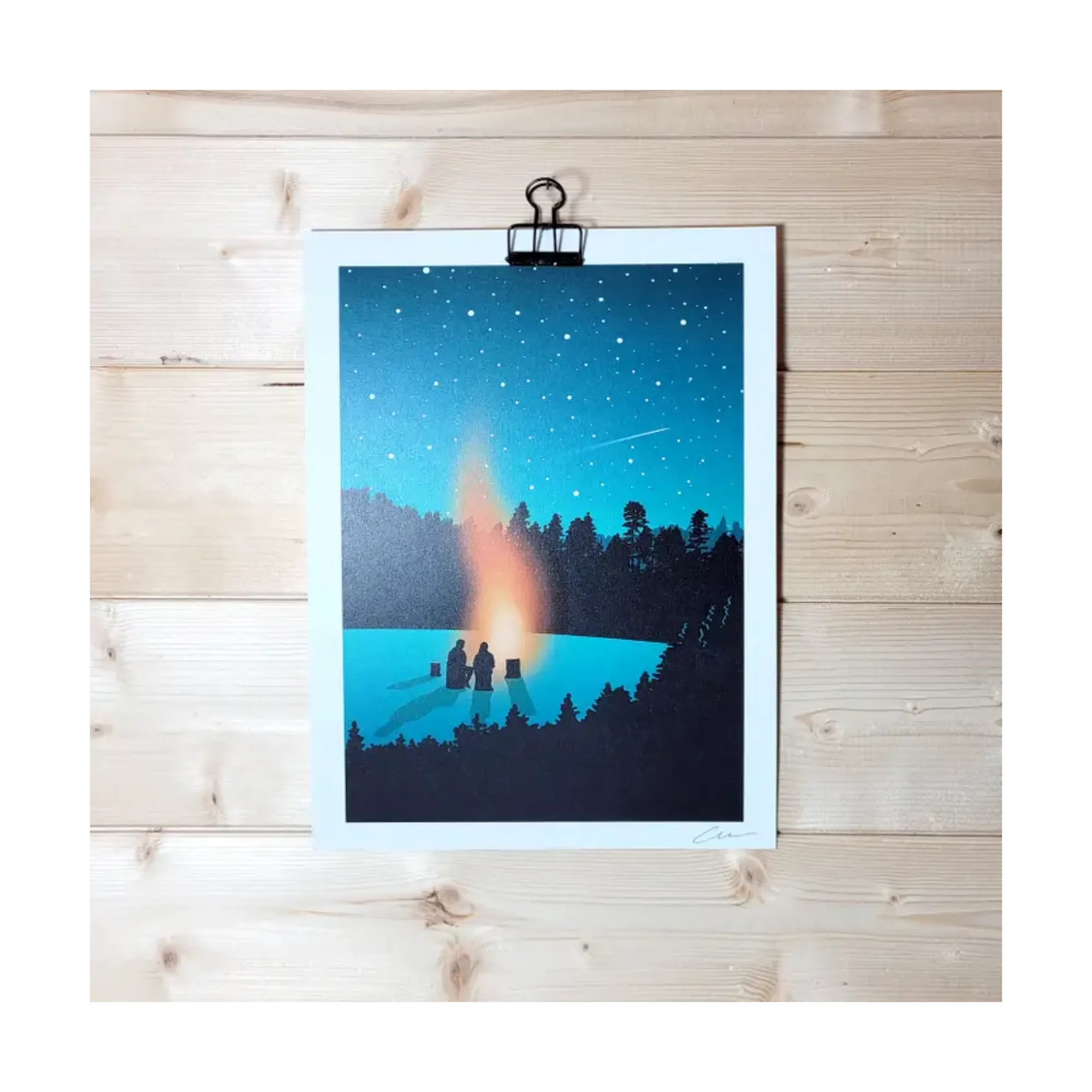 Let's Watch the Stars Together Print