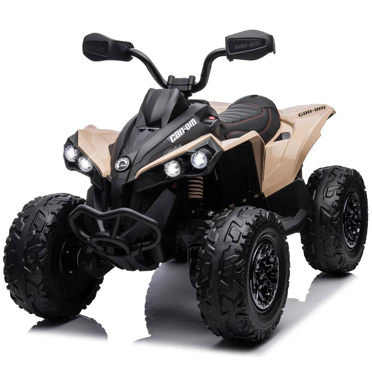 Licensed 2025 Can Am Renegade Upgraded ATV 24 Volt Ride On 1 Seater | 4x4 | Rubber Tires | Leather Seat | LED Lights