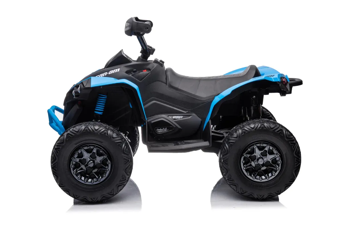 Licensed 2025 Can Am Renegade Upgraded ATV 24 Volt Ride On 1 Seater | 4x4 | Rubber Tires | Leather Seat | LED Lights