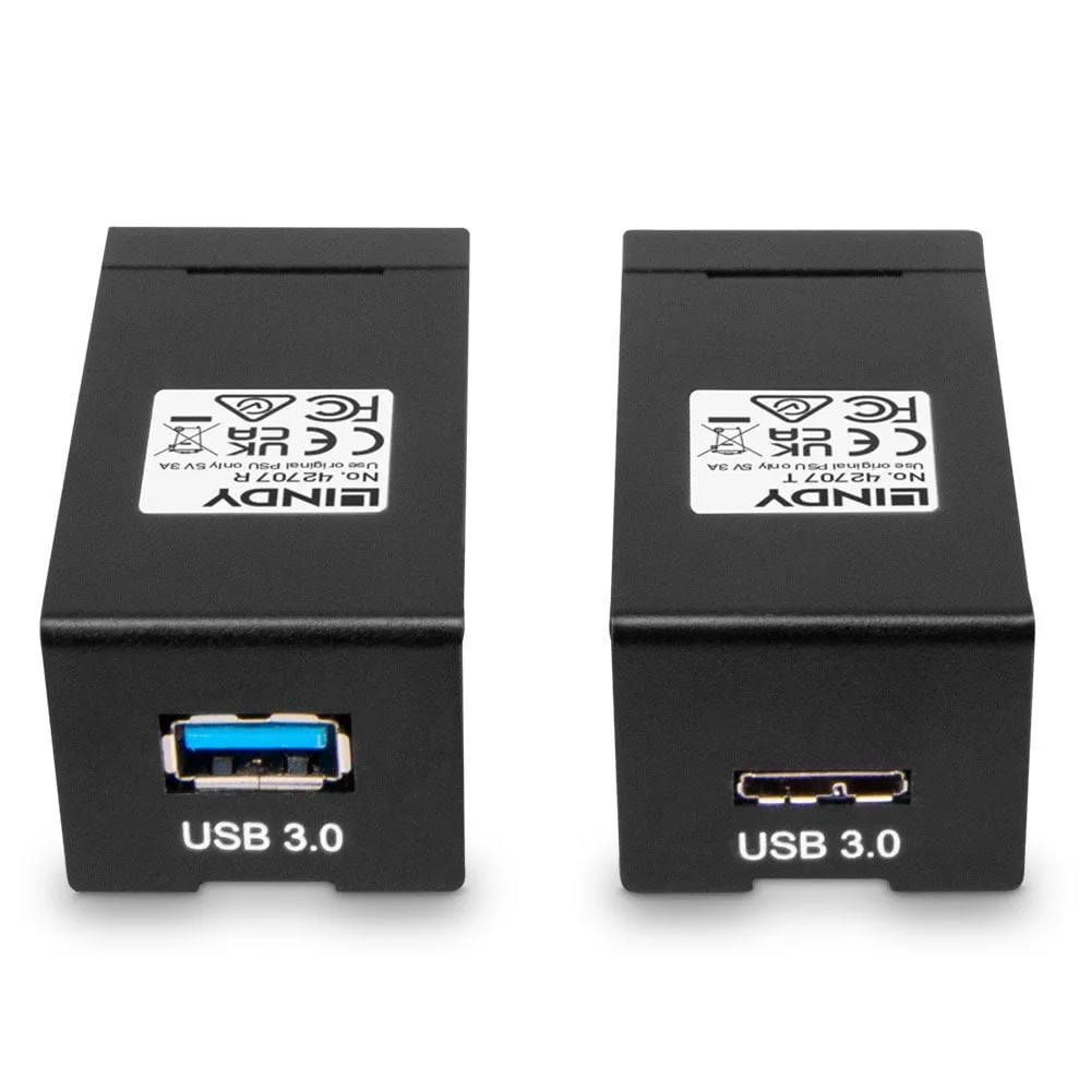 Lindy Usb 3.1 Gen1 Fibre Optic Extender (Transmitter And Receiver Units) - Usb Extender - Usb 3.0, Usb 3.1