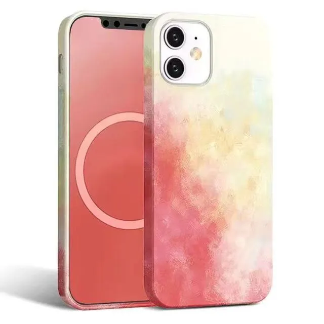 Liquid Silicone Watercolour MagSafe iPhone Case