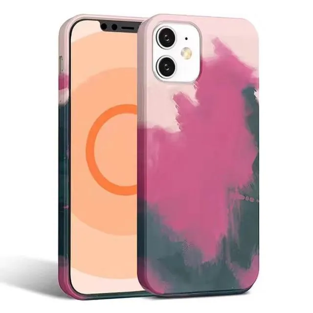 Liquid Silicone Watercolour MagSafe iPhone Case