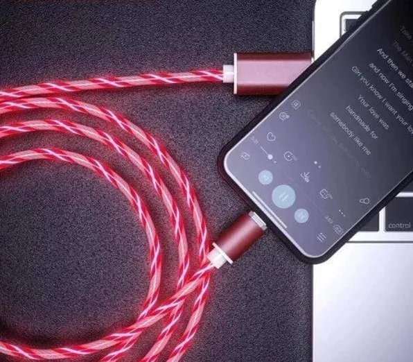 LIT™ - LED Magnetic Charging Cable for iPhone & Android USB Type C Cable Magnetic Cable LED Lighting fast Charging USB Micro Charger Cable Wire Huawei Samsung