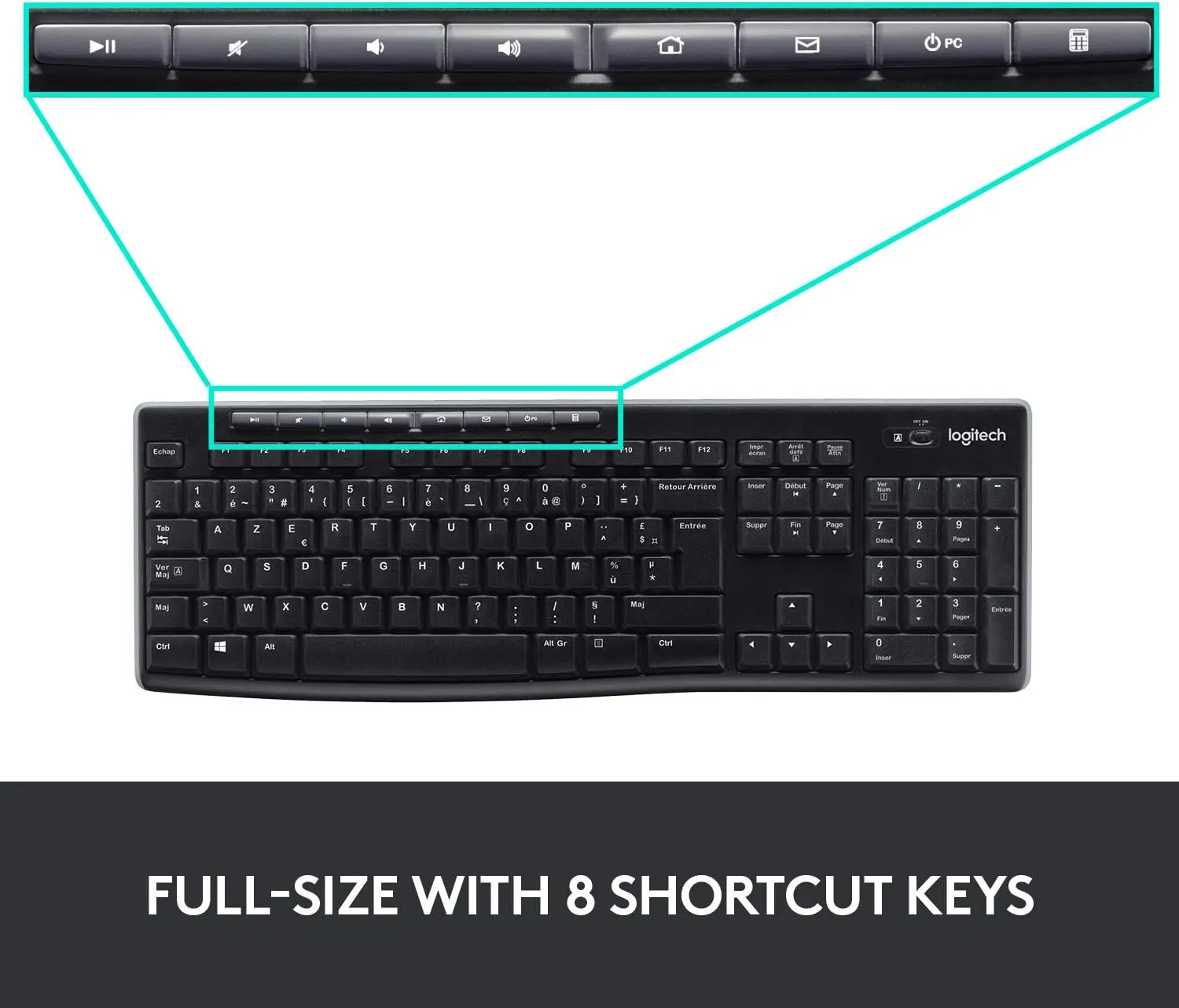 Logitech MK270r Wireless Keyboard and Mouse Combo Set (English Version) 920-006314 原裝行貨