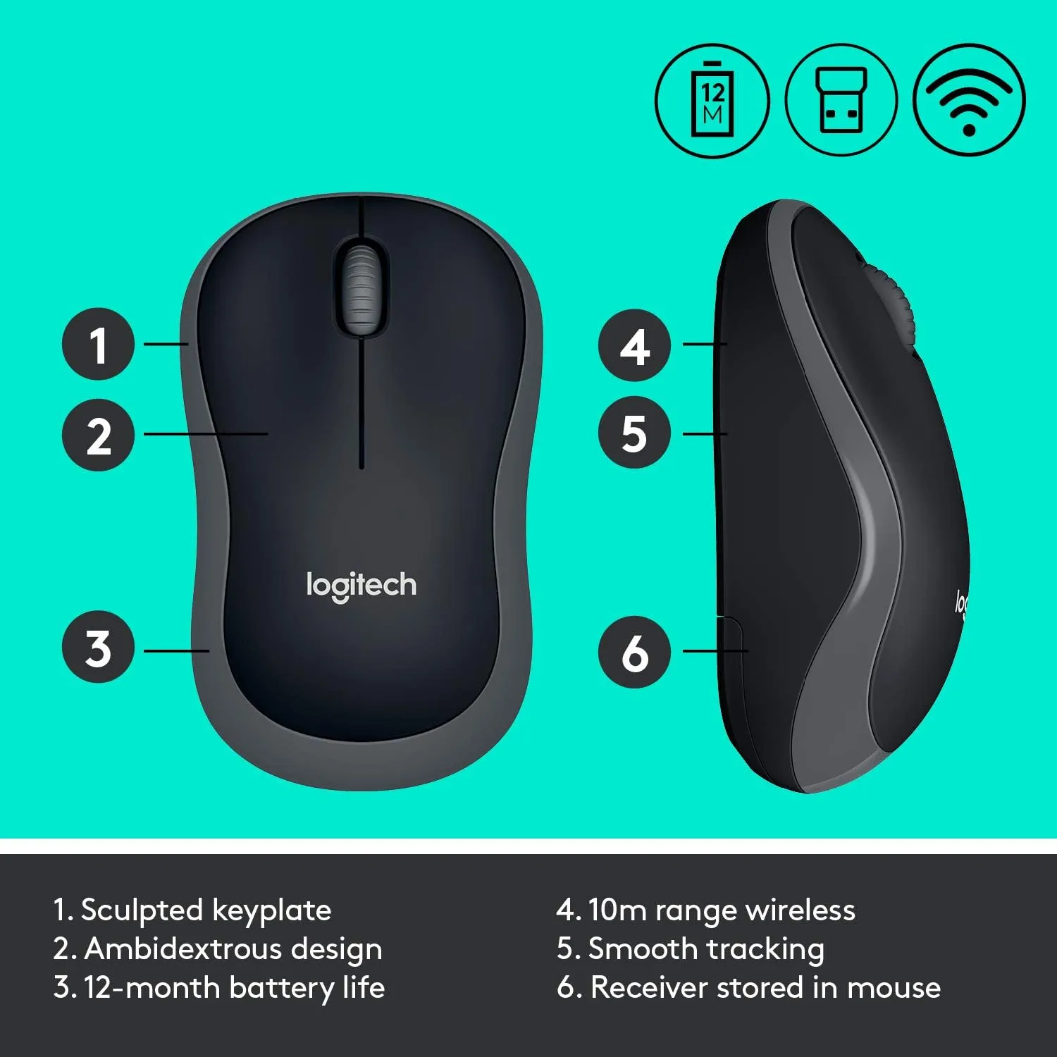 Logitech MK270r Wireless Keyboard and Mouse Combo Set (English Version) 920-006314 原裝行貨