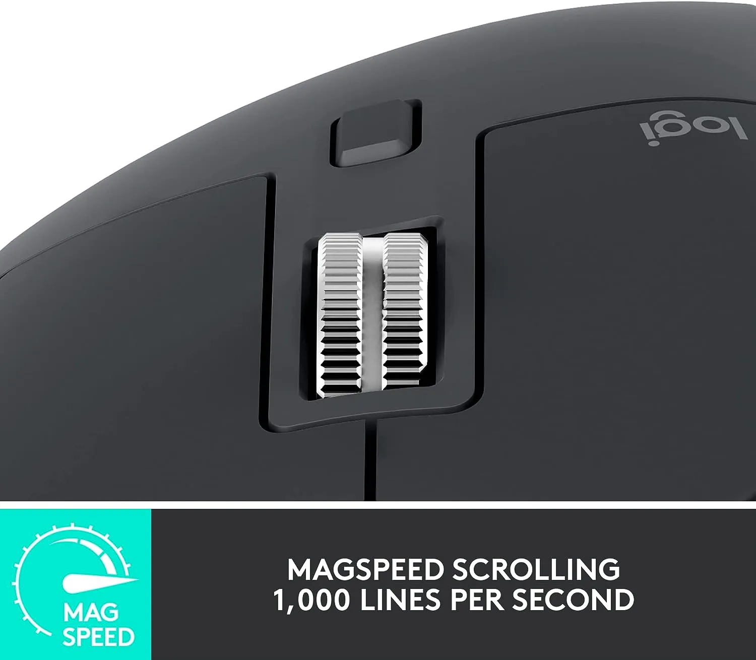 Logitech MX MASTER 3S for Mac Wireless Mouse 高階無線靜音滑鼠 - Space Gray 太空灰色 910-006573 原裝行貨