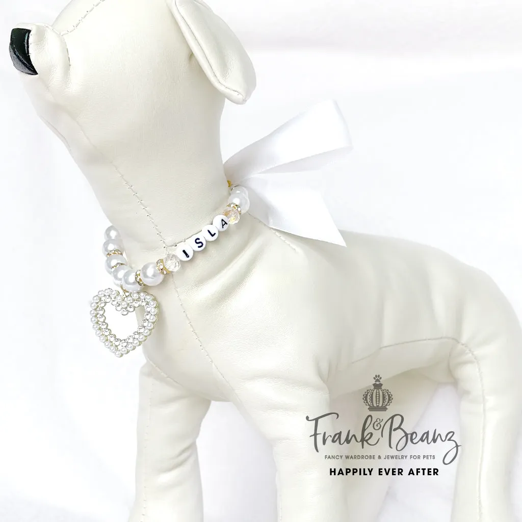 Luxury Pearl Dog Necklace Cat Necklace Personalized Pet Jewelry