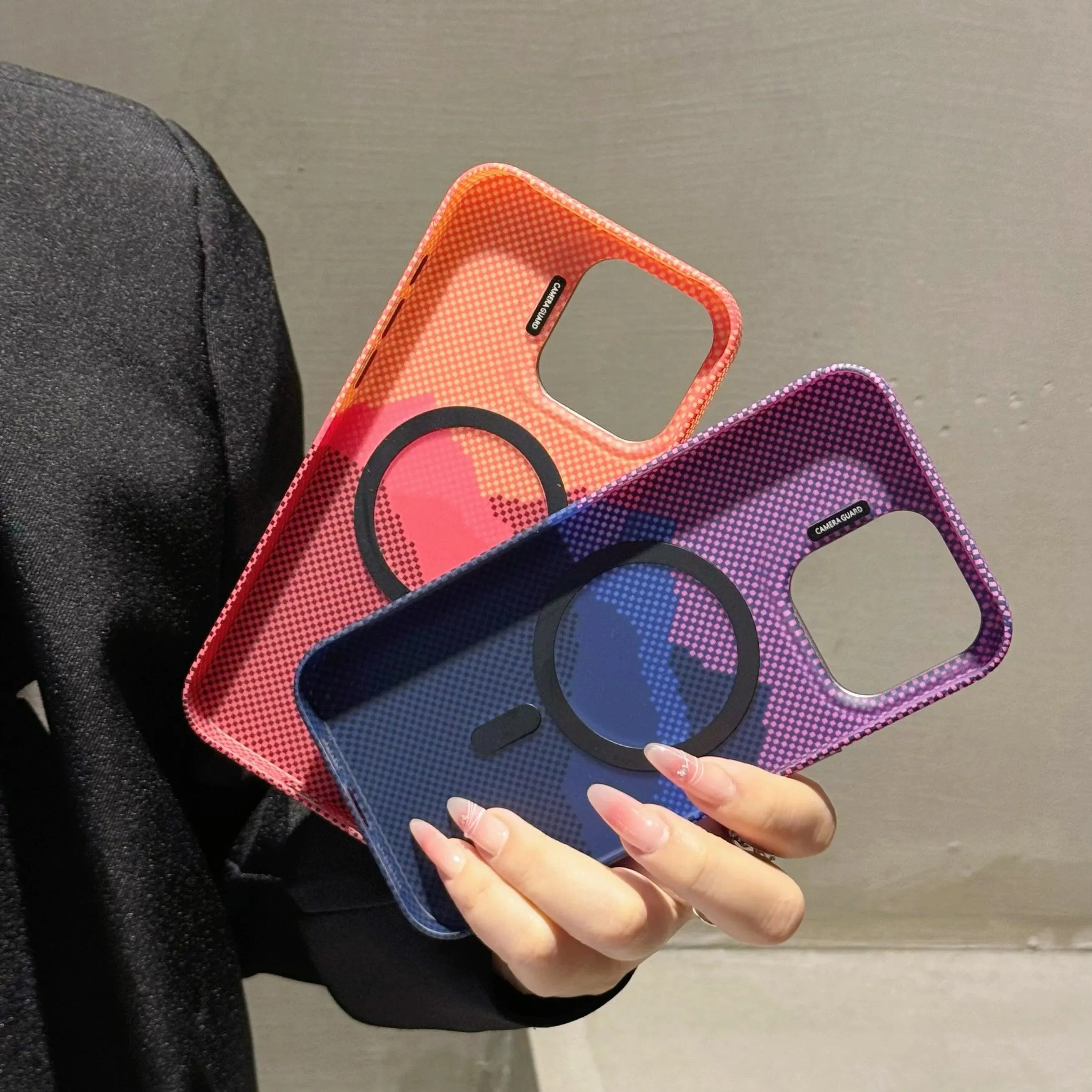 Magnetic Invisible Bracket Phone Case For iPhone