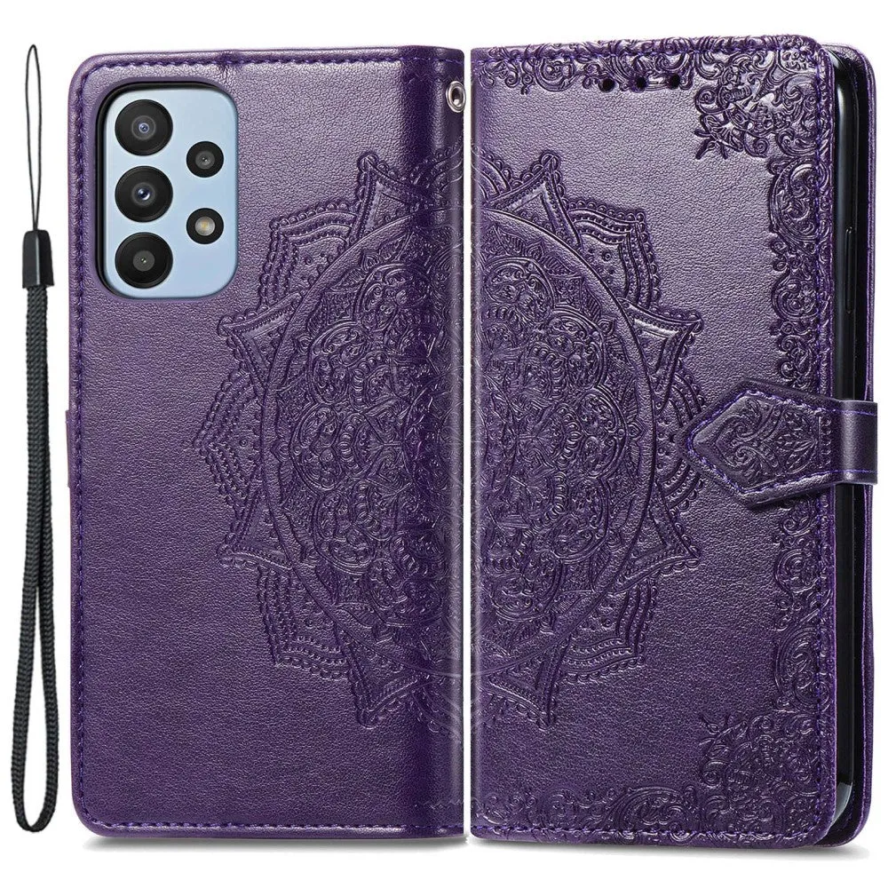 Mandala Samsung Galaxy A23 Flip case - Purple