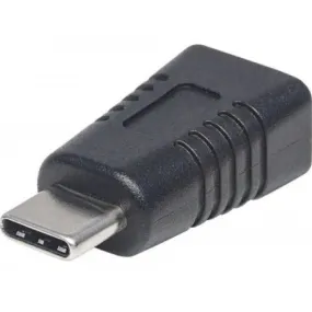 Manhattan Usb 3.1 Micro-B Female To Type-C Adapter - Micro-B Female To Type-C Male - Usb 3.1 Gen 1 - Black 354660