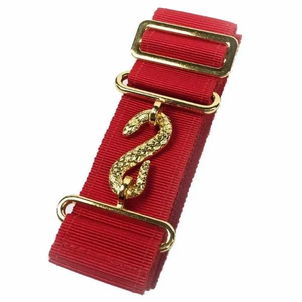 Masonic Belt Extender Red