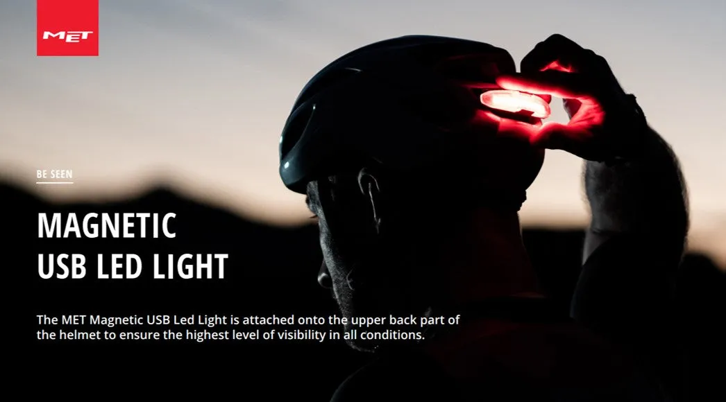 MET USB Rechargeable Rear Light for helmet