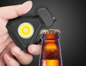 Mini LED Flashlight USB Bottle Opener Keychain