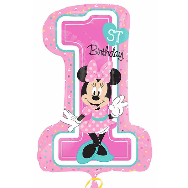 Minnie Mouse 1st Birthday Supershape Balloons