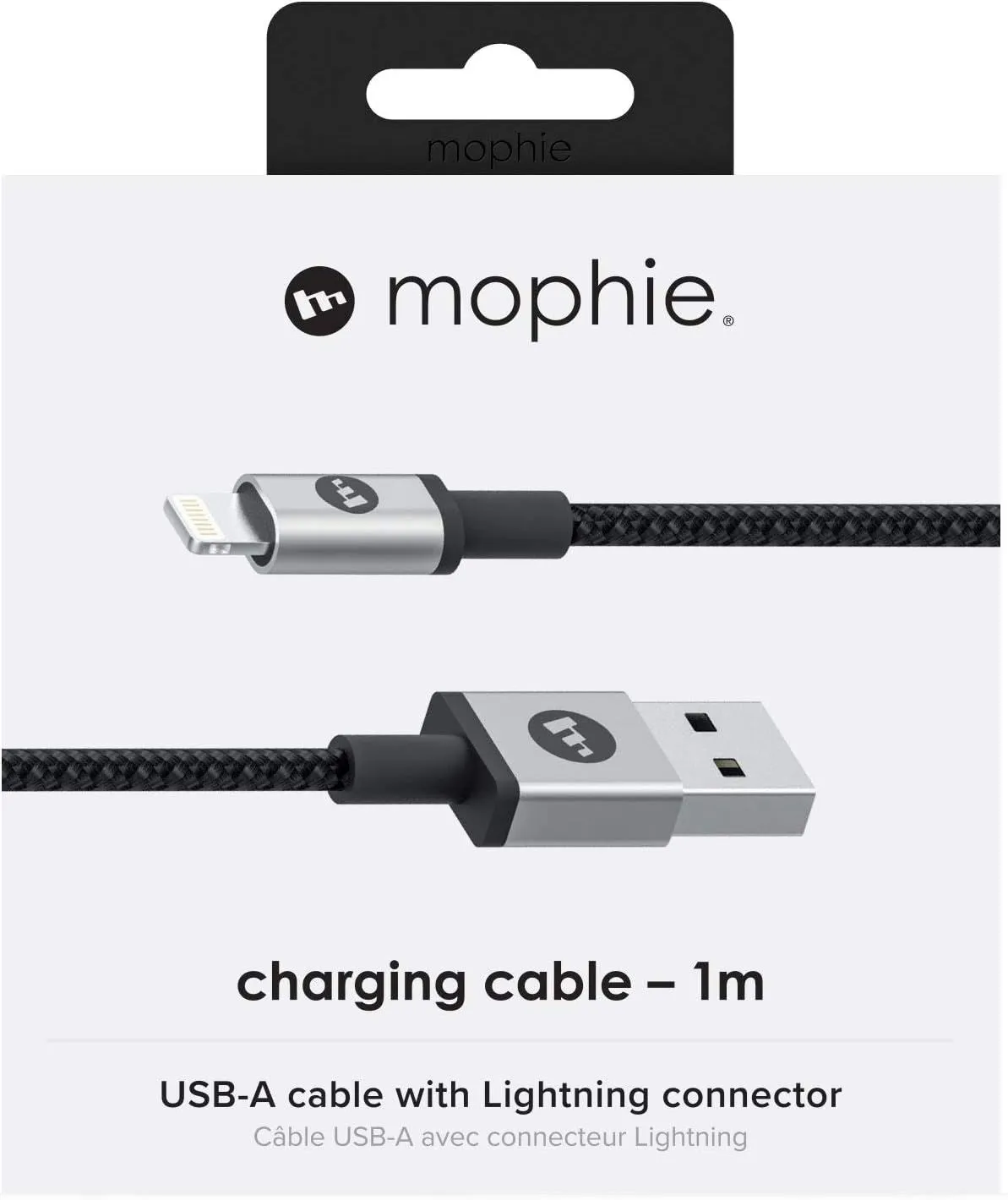 Mophie 1M USB A to Lightning Charging Cable Black - 409903214