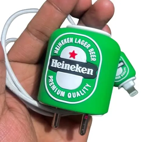 Most Viral Heineken Silicon Apple iPhone Charger Case