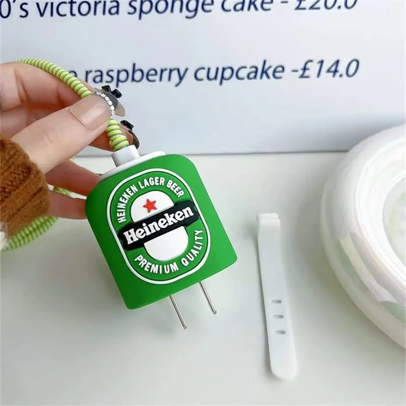 Most Viral Heineken Silicon Apple iPhone Charger Case