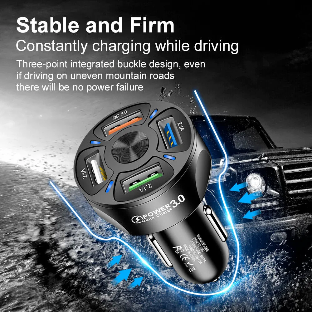 Multi-Use Fast Charging Car USB Charger