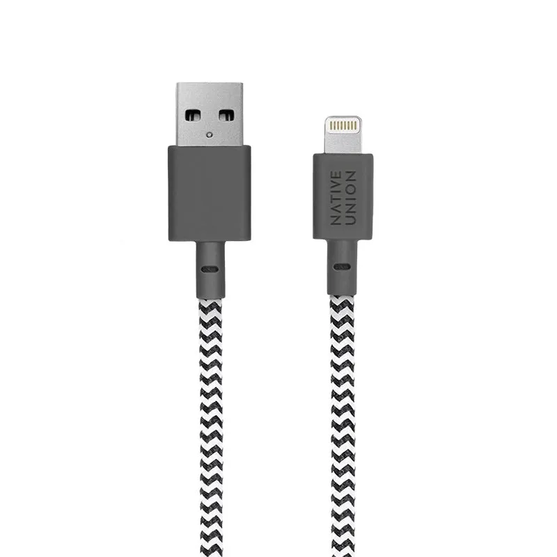 Native Union Belt Cable USB-A to Lightning - Zebra