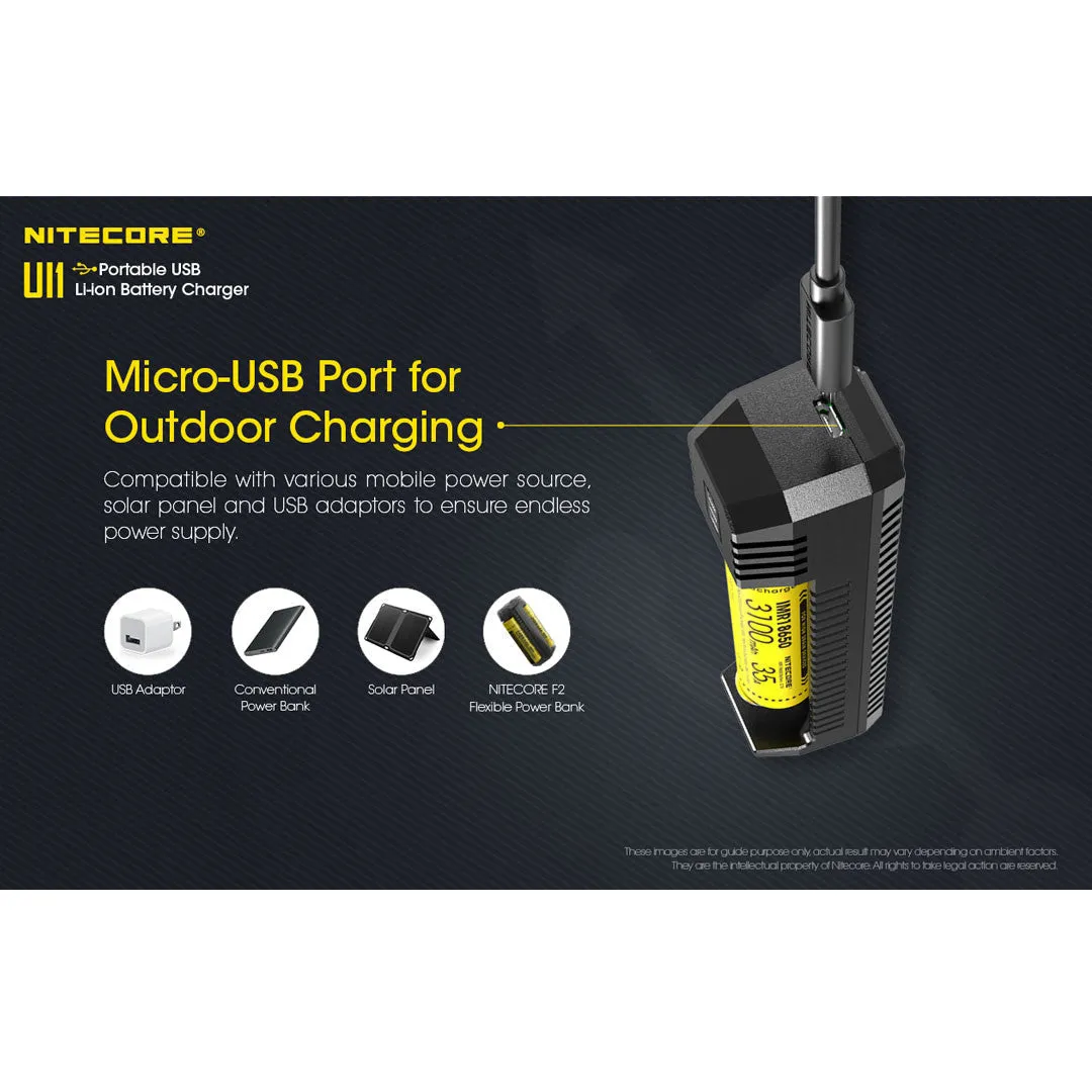 Nitecore UI1 Single-Slot Intelligent USB Battery Charger (Li-Ion/IMR)