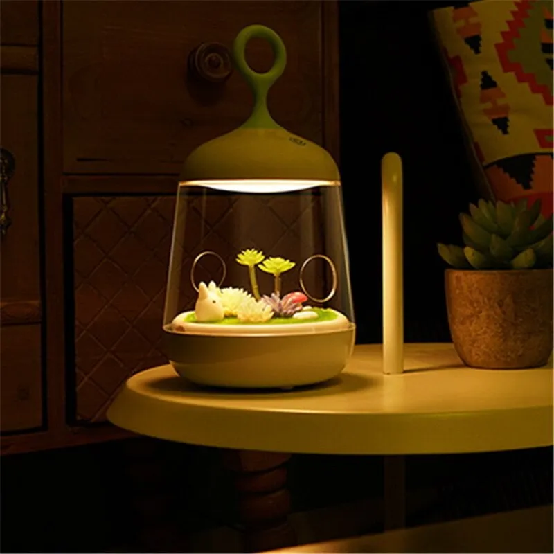 Novelty USB Charging LED Colorful Micro-landscape Plant Light