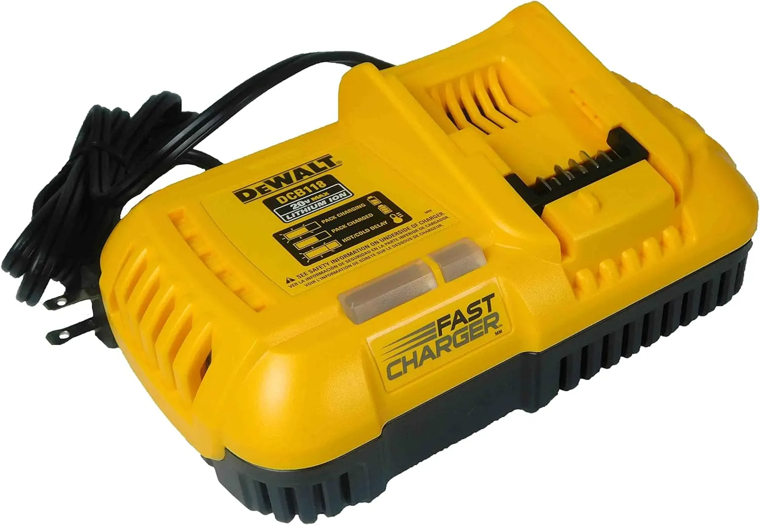 Open Box -  DEWALT 20-Volt MAX Lithium-Ion Fan Cooled Fast Battery Charger