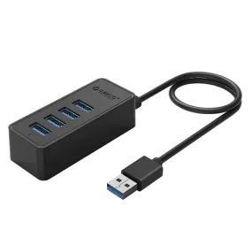 Orico 4 X Usb3.0 Port Hub 30Cm - Black