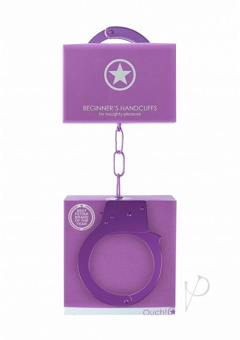 Ouch Beginners Handcuffs Purple