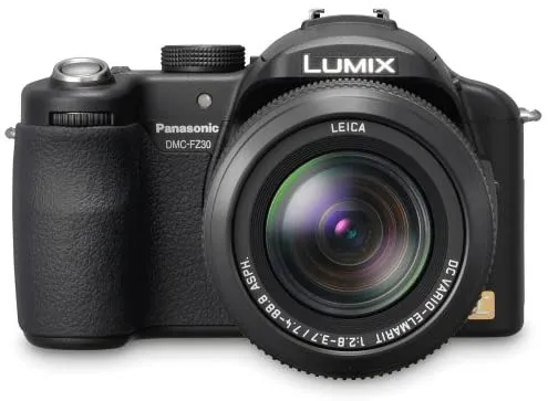 Panasonic Lumix DMC-FZ30K 8MP Digital Camera with 12x Image Stabilized Optical Zoom (Black)