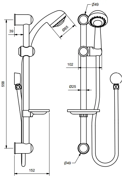 Park Hand Held Shower Set