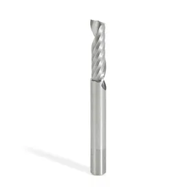 Plastic Cutting Spiral 'O' Flute CNC Router Bit | 1⁄4 Dia x 7⁄8 x 1⁄4 Shank x 2 1⁄2" Long Up-Cut | 51444 | 738685514443