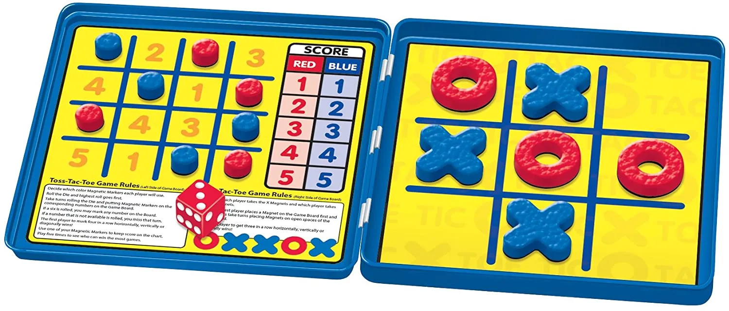 PlayMonster Magnetic Tin Tic-Tac-Toe