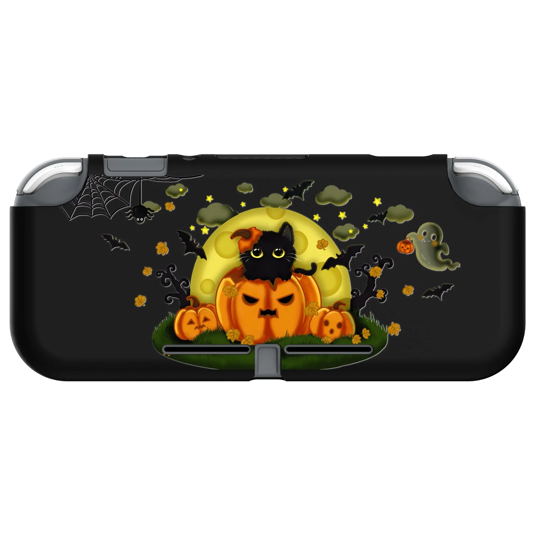 PlayVital Moon Night Halloween Custom Protective Case for NS Switch Lite, Soft TPU Slim Case Cover for NS Switch Lite - LTU6019