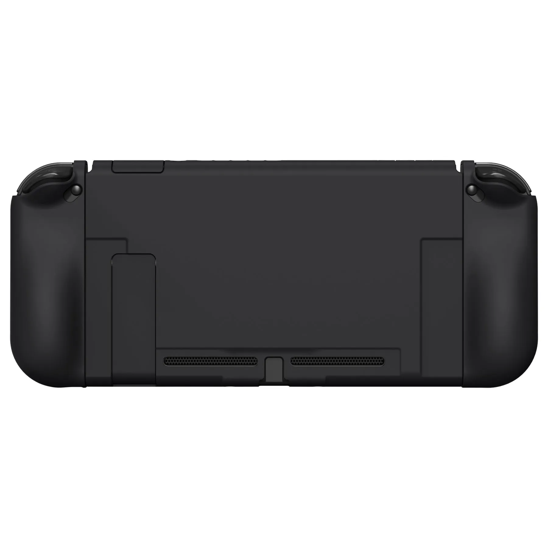 PlayVital UPGRADED Dockable Case Grip Cover for NS Switch, Ergonomic Protective Case for NS Switch, Separable Protector Hard Shell for Joycon - Black - ANSP3006