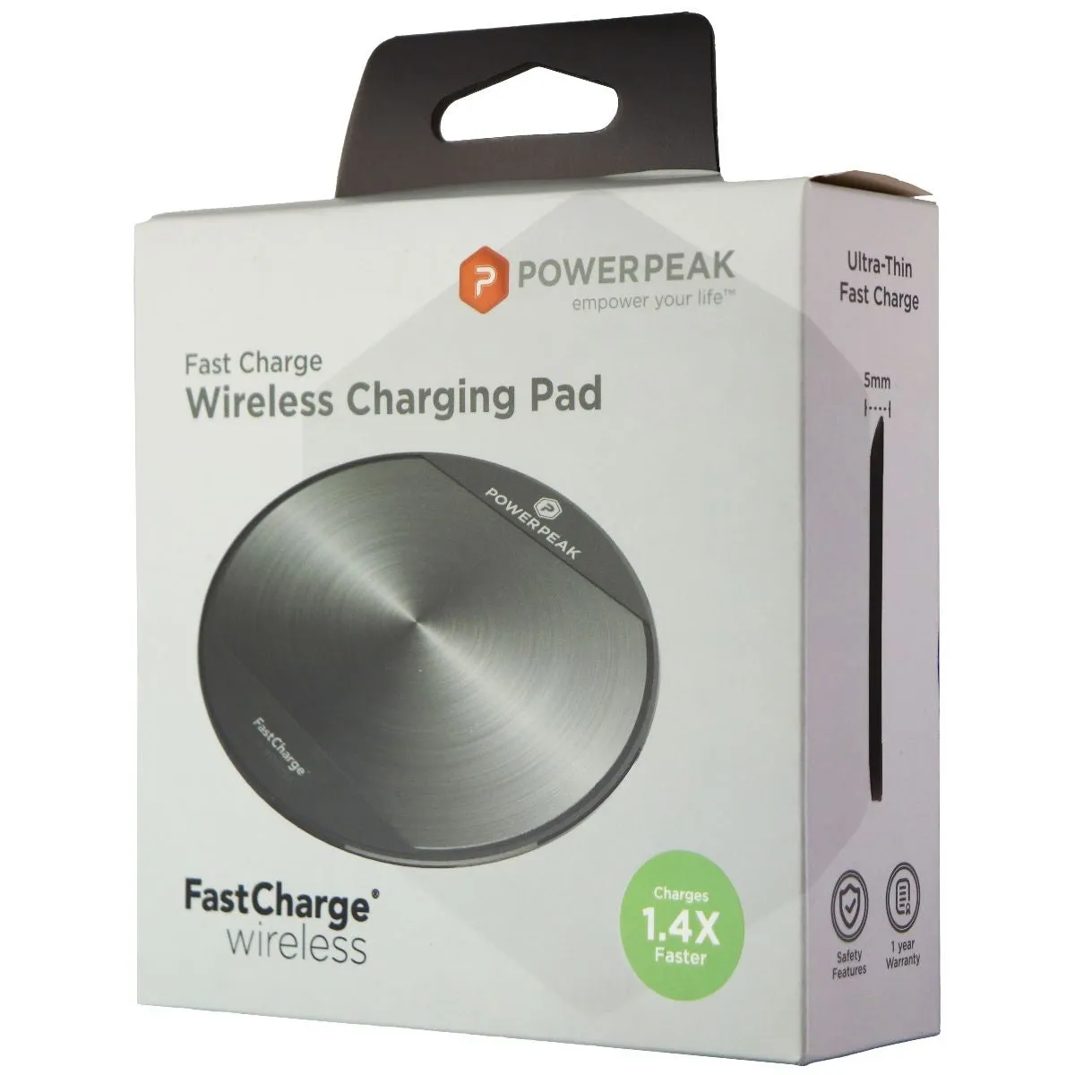 PowerPeak Fast Charge Wireless Charging Pad - Black (PP-QIWC-A)