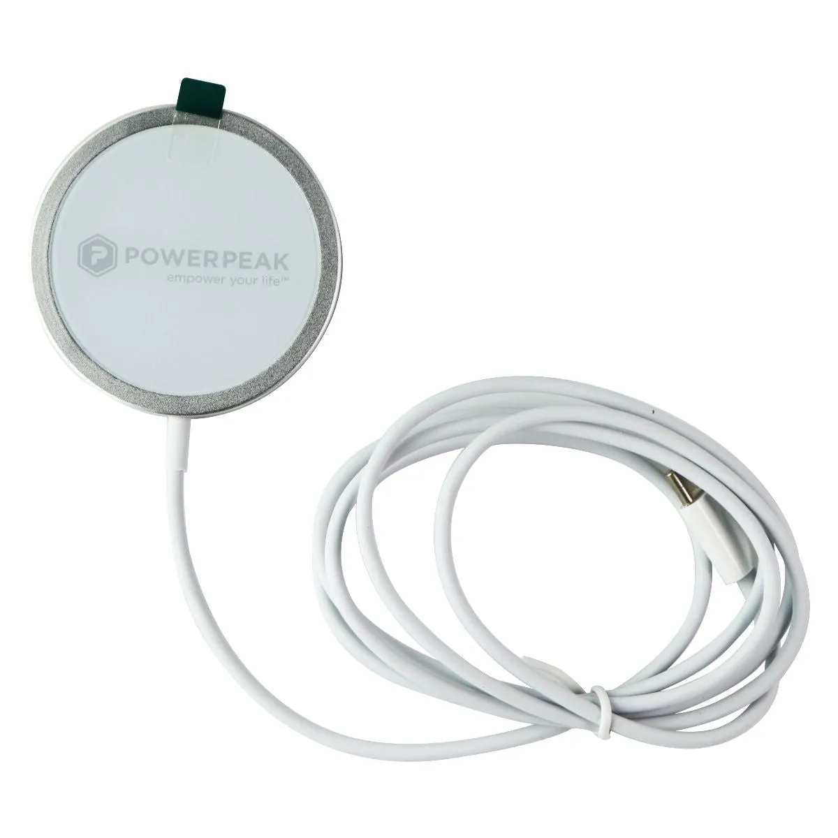 PowerPeak MagCharge Wireless Fast Charger (4FT) - White