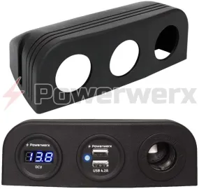 Powerwerx Three Hole Panel Mounting Pod