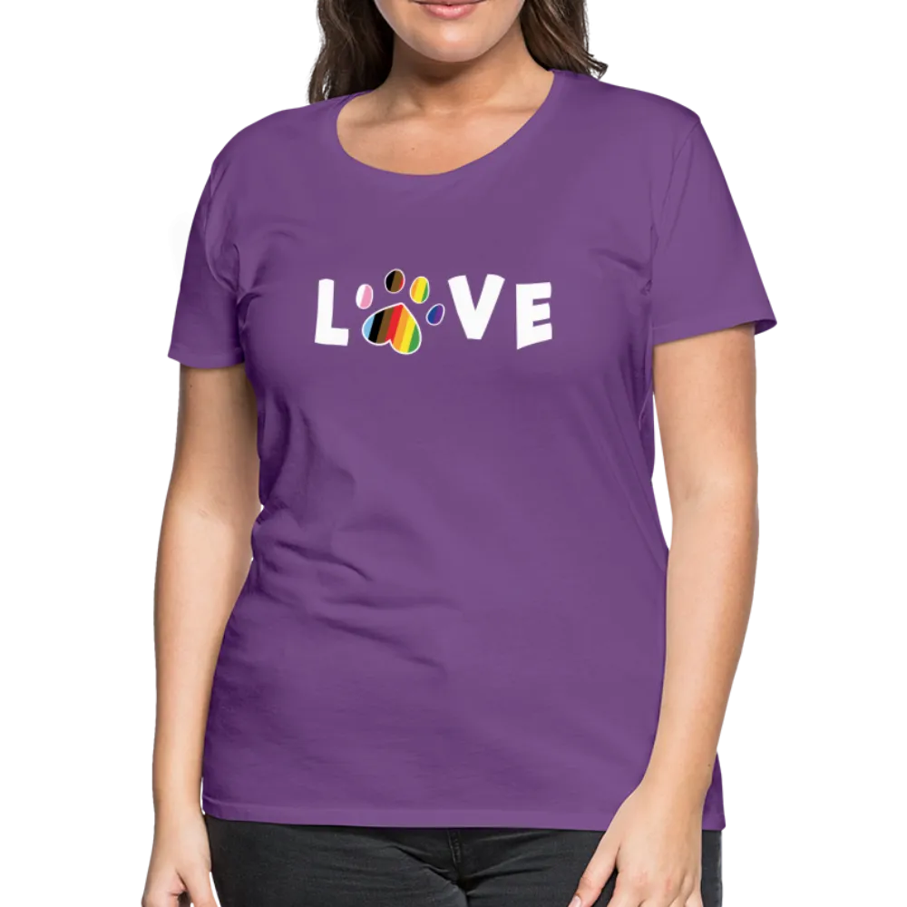 Pride Love Contoured Premium T-Shirt